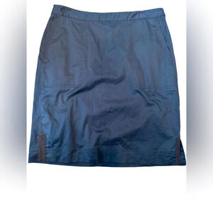 Tommy‎ Bahama Navy Blue Side Slit Skirt, Size8